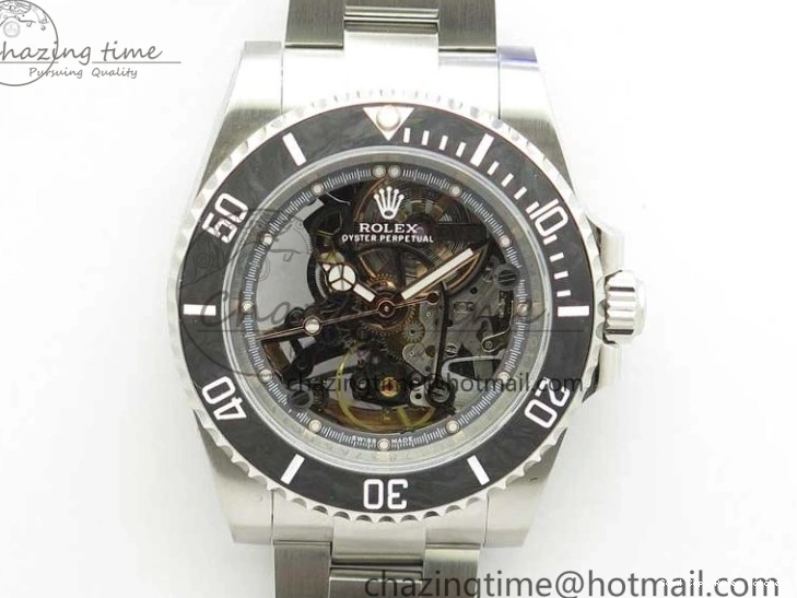 AAA Replica Watches WWF Edition Bezel Skeleton Best Durable Submariner SS 2925 116660 Andrea Carbon on SA Pirlo 0103